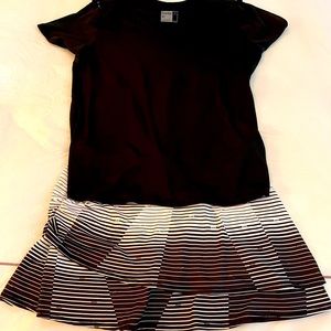 New w/o tags Lucky in Love M black & white tennis outfit, ret $129, now $69!